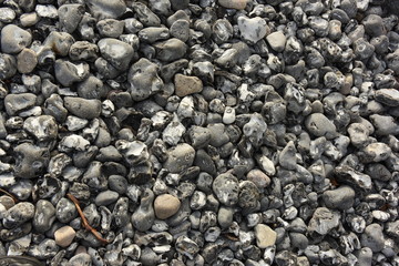Feuersteinflächen am Strand von Sassnitz