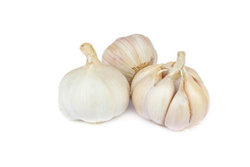 Garlic isolated on white background