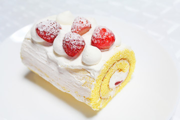 手作りロールケーキ