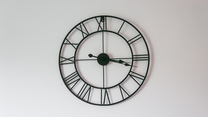 vintage antique black wall clock