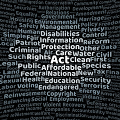 Act word cloud