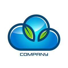Cloud and leaves of the logo