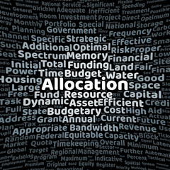 Allocation word cloud