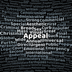 Appeal word cloud