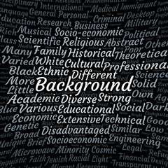 Background word cloud