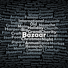 Fototapeta premium Bazaar word cloud