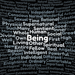 Fototapeta premium Being word cloud