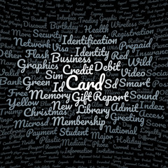 Card word cloud
