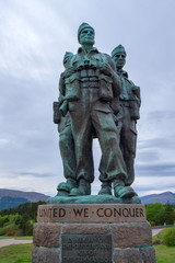 Das Commando Memorial in der Nähe von Spean bridge/Schottland