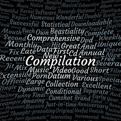Fototapeta premium Compilation word cloud