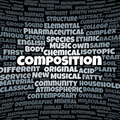 Composition word cloud