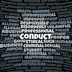 Conduct word cloud