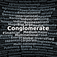 Fototapeta premium Conglomerate word cloud