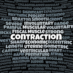 Fototapeta premium Contraction word cloud