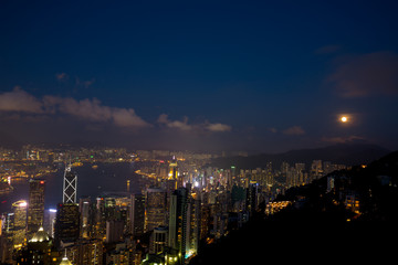 Obraz premium asia city by night