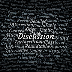 Discussion word cloud