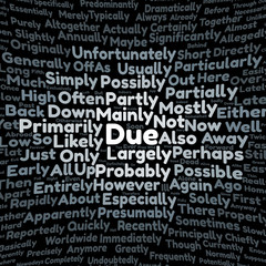 Fototapeta premium Due word cloud