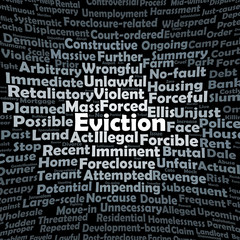 Eviction word cloud