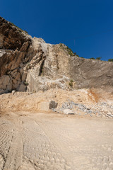Quarry of white Carrara Marble - Apuan Alps Italy