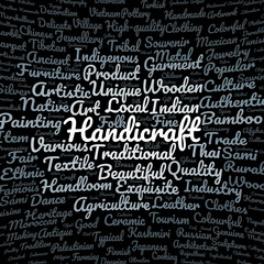 Handicraft word cloud