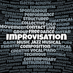 Improvisation word cloud
