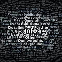 Info word cloud