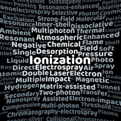Ionization word cloud