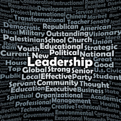 Fototapeta premium Leadership word cloud