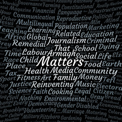 Matters word cloud