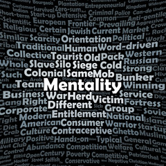 Fototapeta premium Mentality word cloud