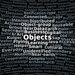 Objects word cloud