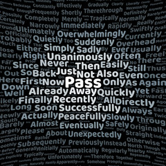 Fototapeta premium Pass word cloud