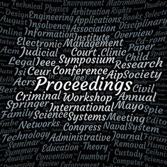 Proceedings word cloud