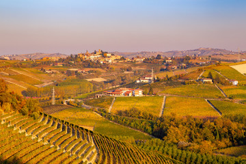 Fototapeta premium Langhe in Autunno, Piemonte, Italia