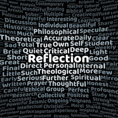 Reflection word cloud