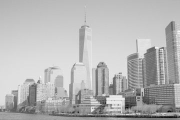 Skyline of Wall street district