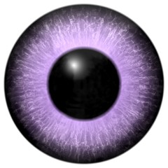 Light pink and purple eye texture, isolated white background, eyeball with black pupil