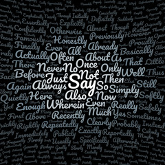 Fototapeta premium Say word cloud