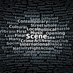 Scene word cloud