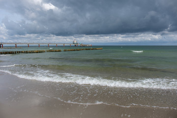 Ostseek&uuml;ste bei schlechtem Wetter