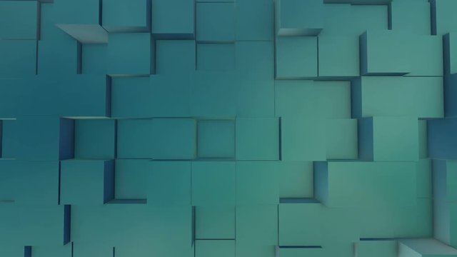 Animated 3d cubes background 
