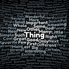 Fototapeta premium Thing word cloud