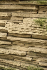 Closeup of stone wall