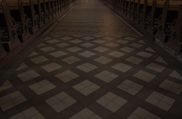 catholic cathedral church symmetry inside interior concept 