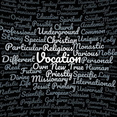 Fototapeta premium Vocation word cloud