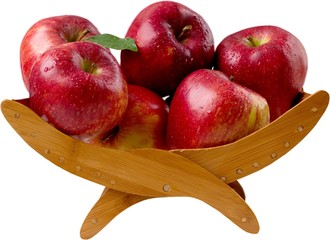 Apples in a fruit holder