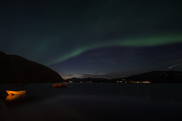 Fototapeta na wymiar Aurora borealis in Norway