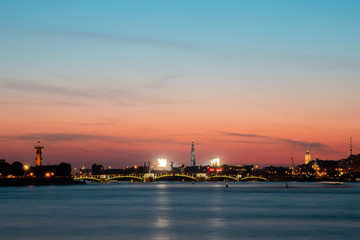  evening Neva river