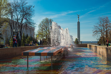 Fountain in honor of the 30th anniversary of Victory in Samara