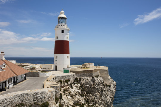 Gibraltar, lighthouse at Europa Point